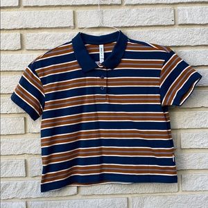 Striped button up shirt